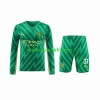 Maillot de Foot Manchester City Ederson Moraes 31 Gardien Domicile 2023-24 Manches Longues - Enfant